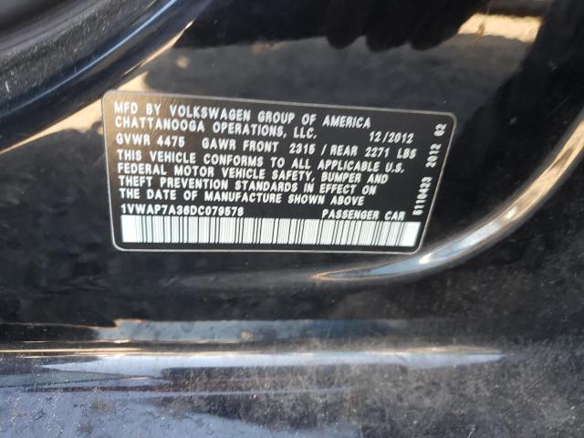 Photo 11 VIN: 1VWAP7A36DC079578 - VOLKSWAGEN PASSAT 