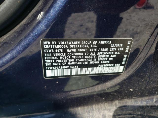 Photo 11 VIN: 1VWAP7A39DC105445 - VOLKSWAGEN PASSAT 