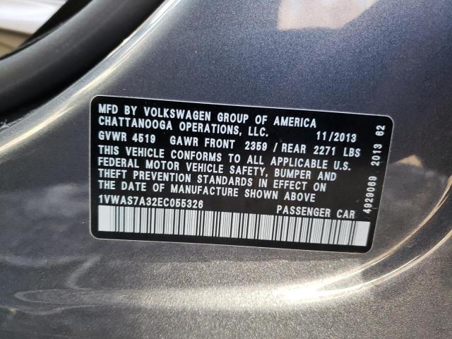 Photo 11 VIN: 1VWAS7A32EC055326 - VOLKSWAGEN PASSAT 