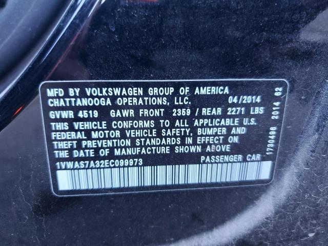 Photo 12 VIN: 1VWAS7A32EC099973 - VOLKSWAGEN PASSAT S 