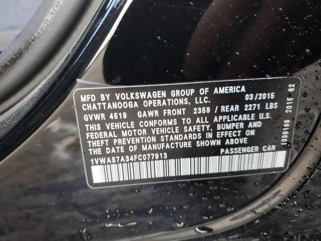 Photo 11 VIN: 1VWAS7A34FC077913 - VOLKSWAGEN PASSAT 