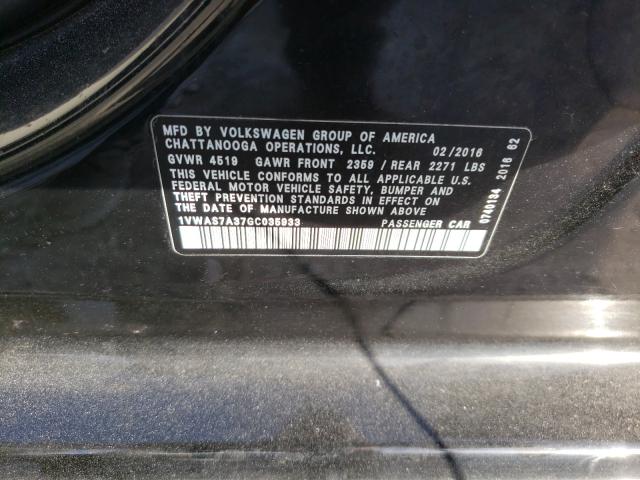 Photo 9 VIN: 1VWAS7A37GC035933 - VOLKSWAGEN PASSAT 