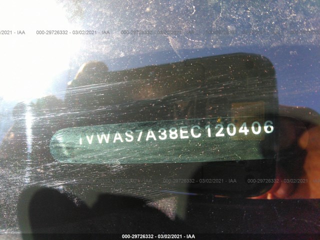 Photo 8 VIN: 1VWAS7A38EC120406 - VOLKSWAGEN PASSAT 