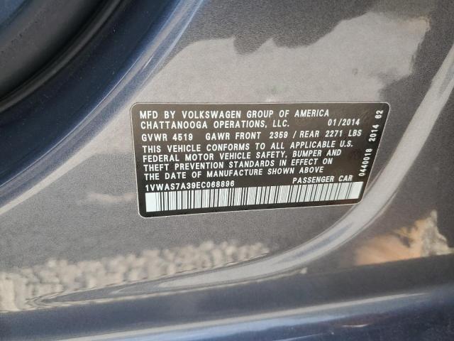 Photo 11 VIN: 1VWAS7A39EC068896 - VOLKSWAGEN PASSAT 