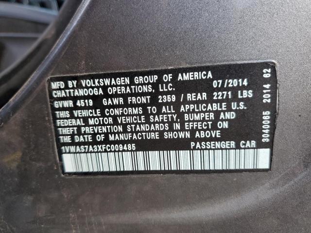 Photo 9 VIN: 1VWAS7A3XFC009485 - VOLKSWAGEN PASSAT 