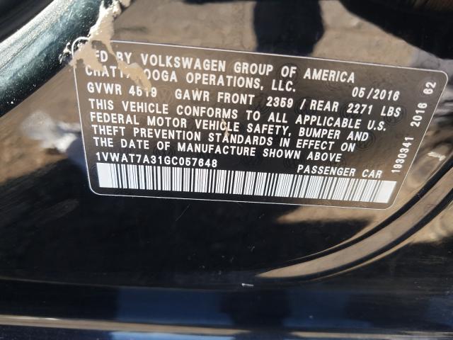 Photo 9 VIN: 1VWAT7A31GC057648 - VOLKSWAGEN PASSAT 