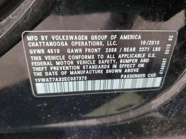 Photo 9 VIN: 1VWAT7A32EC037373 - VOLKSWAGEN PASSAT 