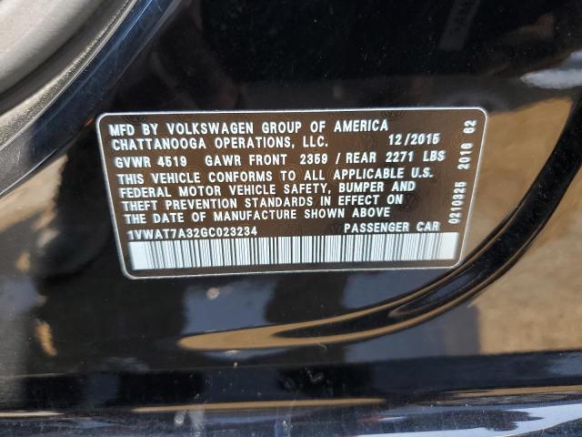 Photo 11 VIN: 1VWAT7A32GC023234 - VOLKSWAGEN PASSAT 