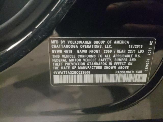 Photo 11 VIN: 1VWAT7A32GC023508 - VOLKSWAGEN PASSAT 