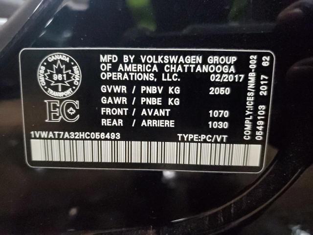 Photo 12 VIN: 1VWAT7A32HC056493 - VOLKSWAGEN PASSAT 