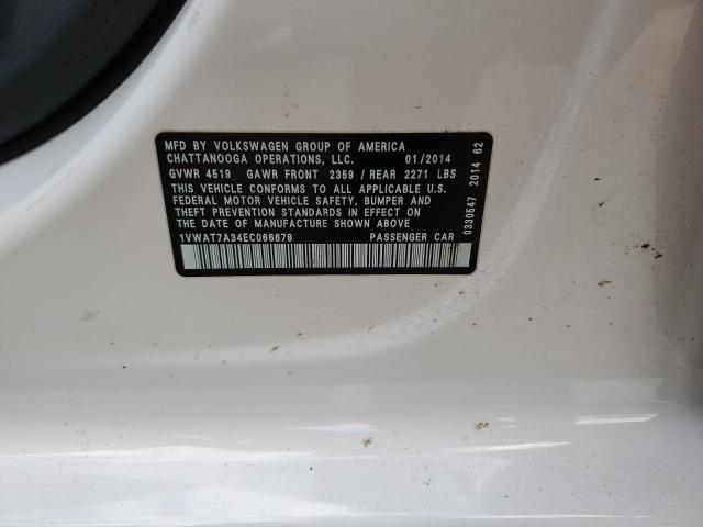 Photo 11 VIN: 1VWAT7A34EC066678 - VOLKSWAGEN PASSAT 