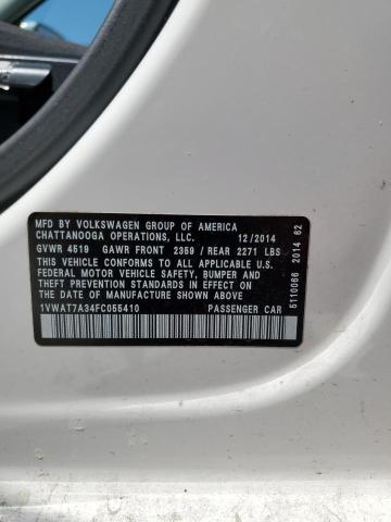 Photo 11 VIN: 1VWAT7A34FC055410 - VOLKSWAGEN PASSAT 