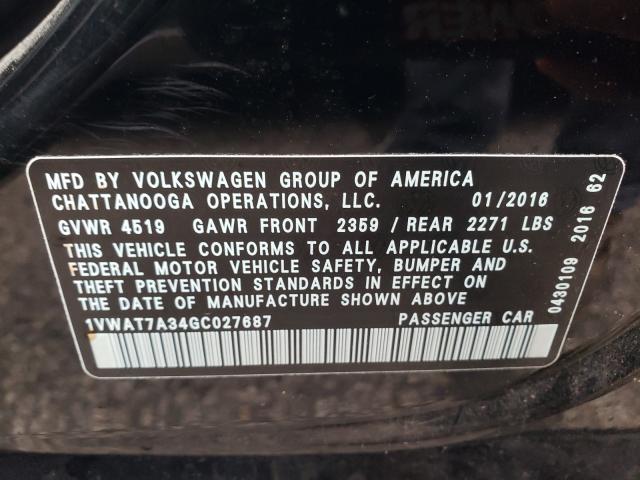 Photo 9 VIN: 1VWAT7A34GC027687 - VOLKSWAGEN PASSAT 