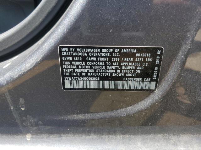 Photo 12 VIN: 1VWAT7A34GC063928 - VOLKSWAGEN PASSAT 