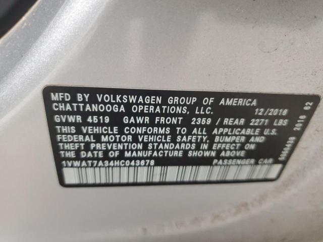 Photo 11 VIN: 1VWAT7A34HC043678 - VOLKSWAGEN PASSAT 