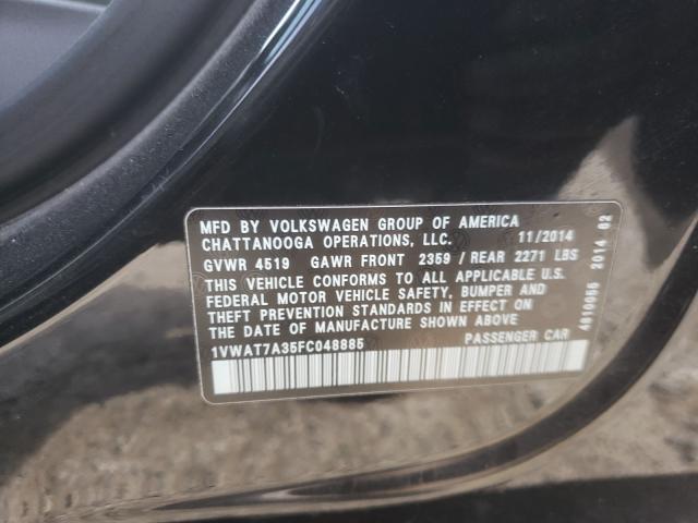 Photo 9 VIN: 1VWAT7A35FC048885 - VOLKSWAGEN PASSAT 