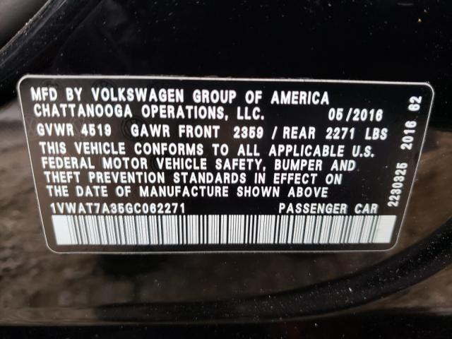 Photo 9 VIN: 1VWAT7A35GC062271 - VOLKSWAGEN PASSAT 