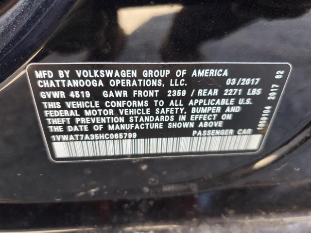 Photo 11 VIN: 1VWAT7A35HC065799 - VOLKSWAGEN PASSAT S 