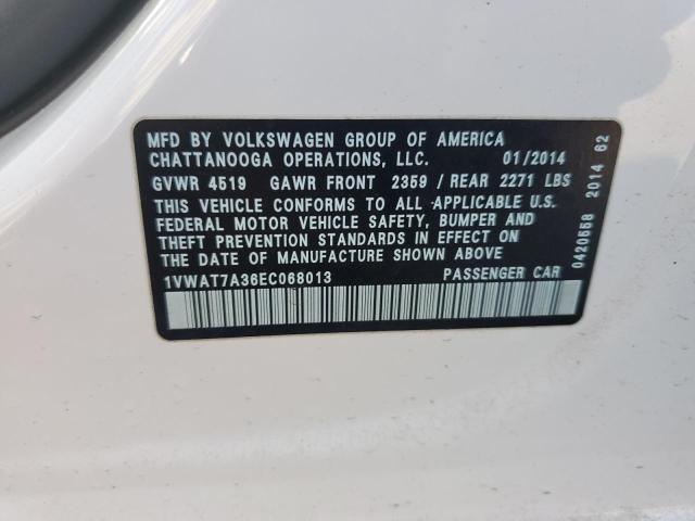 Photo 11 VIN: 1VWAT7A36EC068013 - VOLKSWAGEN PASSAT 