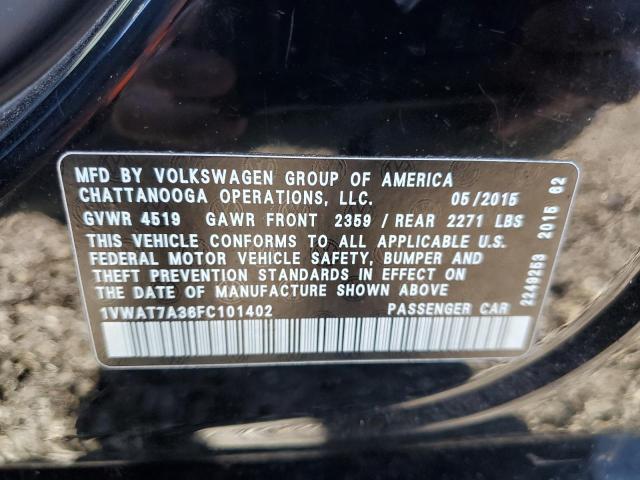 Photo 11 VIN: 1VWAT7A36FC101402 - VOLKSWAGEN PASSAT 