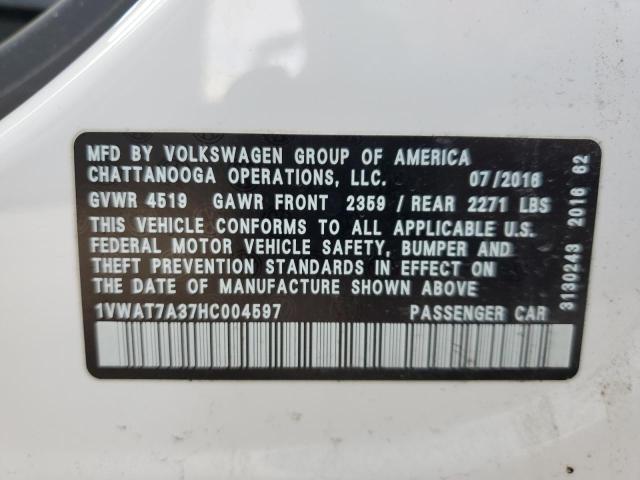 Photo 11 VIN: 1VWAT7A37HC004597 - VOLKSWAGEN PASSAT 