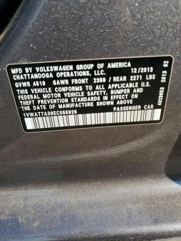 Photo 11 VIN: 1VWAT7A38EC055926 - VOLKSWAGEN PASSAT S 