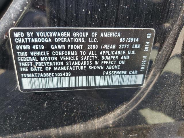 Photo 11 VIN: 1VWAT7A38EC103439 - VOLKSWAGEN PASSAT 