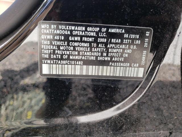 Photo 11 VIN: 1VWAT7A38FC101482 - VOLKSWAGEN PASSAT 