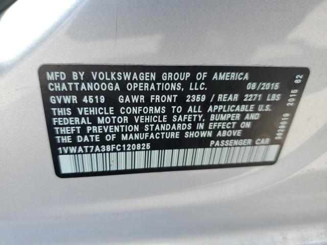 Photo 11 VIN: 1VWAT7A38FC120825 - VOLKSWAGEN PASSAT 