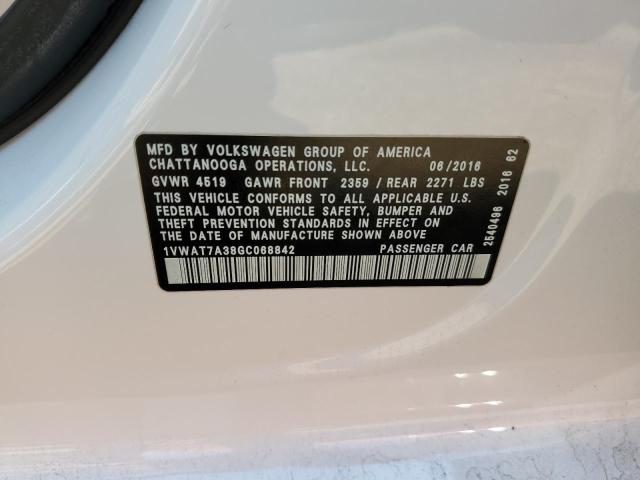 Photo 12 VIN: 1VWAT7A38GC068842 - VOLKSWAGEN PASSAT 