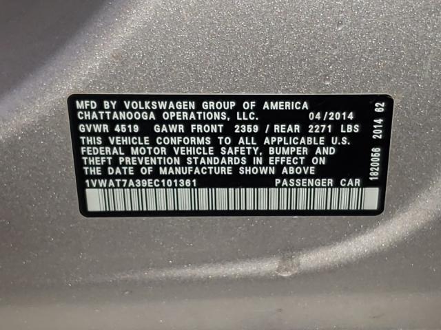 Photo 9 VIN: 1VWAT7A39EC101361 - VOLKSWAGEN PASSAT 