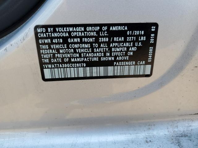 Photo 11 VIN: 1VWAT7A39GC026079 - VOLKSWAGEN PASSAT 