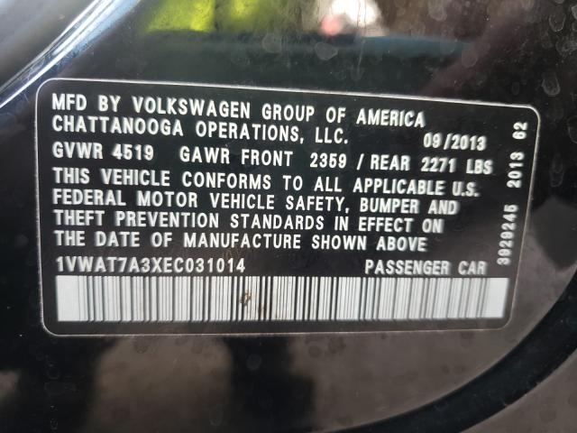 Photo 9 VIN: 1VWAT7A3XEC031014 - VOLKSWAGEN PASSAT 