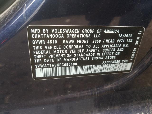 Photo 9 VIN: 1VWAT7A3XEC055488 - VOLKSWAGEN PASSAT S 