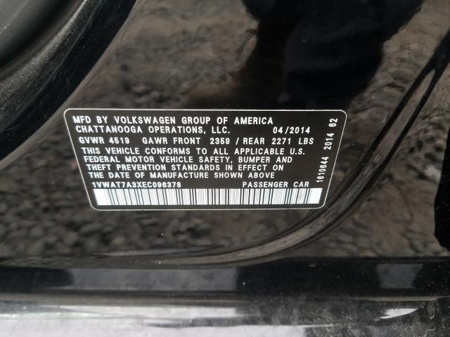 Photo 9 VIN: 1VWAT7A3XEC096378 - VOLKSWAGEN PASSAT 