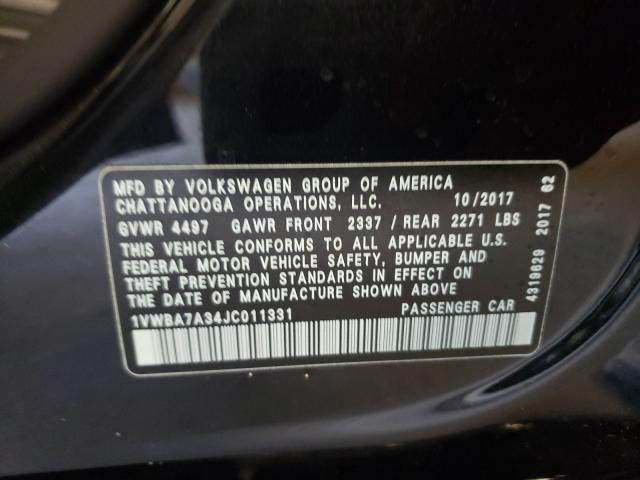 Photo 9 VIN: 1VWBA7A34JC011331 - VOLKSWAGEN PASSAT 