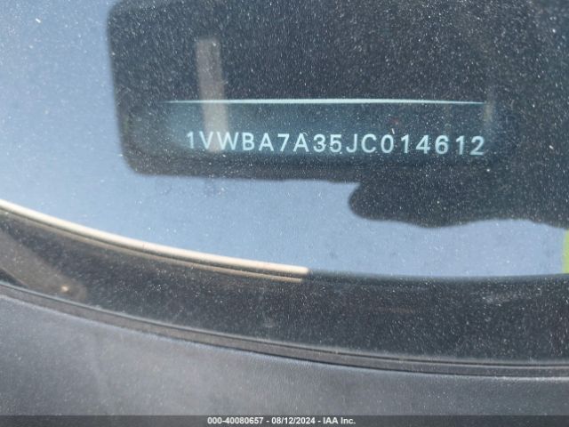 Photo 8 VIN: 1VWBA7A35JC014612 - VOLKSWAGEN PASSAT 