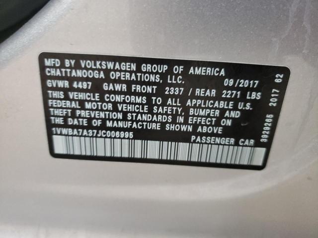 Photo 11 VIN: 1VWBA7A37JC006995 - VOLKSWAGEN PASSAT 