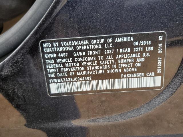 Photo 12 VIN: 1VWBA7A38JC044462 - VOLKSWAGEN PASSAT 