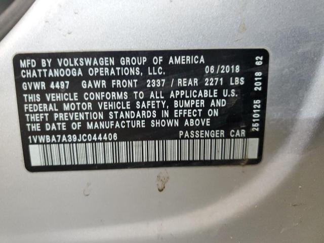 Photo 11 VIN: 1VWBA7A39JC044406 - VOLKSWAGEN PASSAT 