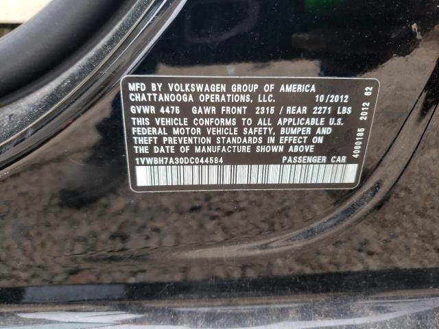 Photo 11 VIN: 1VWBH7A30DC044584 - VOLKSWAGEN PASSAT 