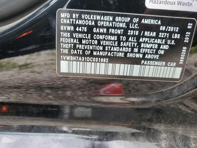 Photo 11 VIN: 1VWBH7A31DC031682 - VOLKSWAGEN PASSAT 