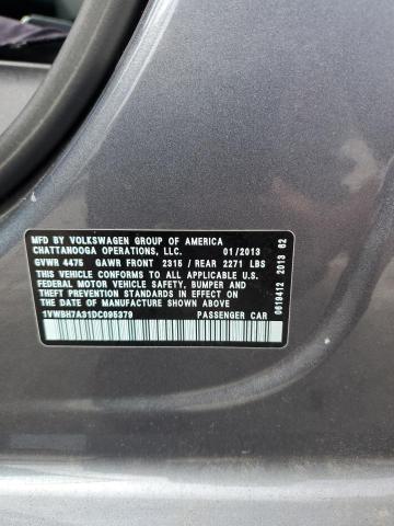 Photo 11 VIN: 1VWBH7A31DC095379 - VOLKSWAGEN PASSAT SE 