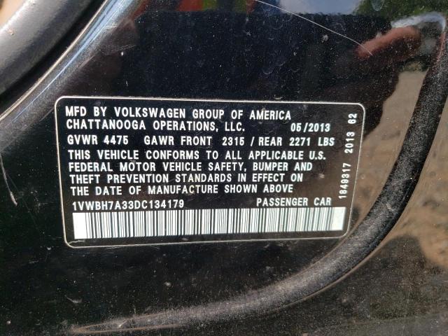 Photo 11 VIN: 1VWBH7A33DC134179 - VOLKSWAGEN PASSAT 