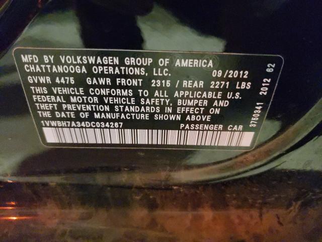 Photo 9 VIN: 1VWBH7A34DC034267 - VOLKSWAGEN PASSAT 