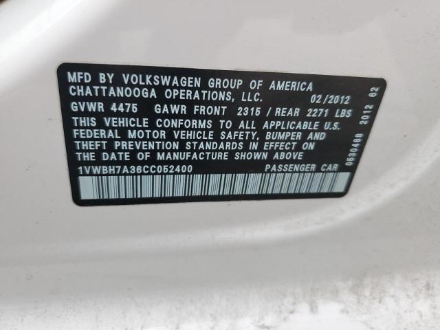 Photo 11 VIN: 1VWBH7A36CC052400 - VOLKSWAGEN PASSAT 