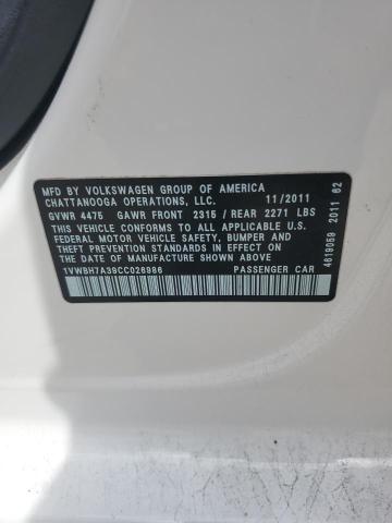 Photo 11 VIN: 1VWBH7A39CC026986 - VOLKSWAGEN PASSAT 