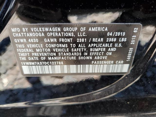 Photo 11 VIN: 1VWBM7A37DC122788 - VOLKSWAGEN PASSAT 