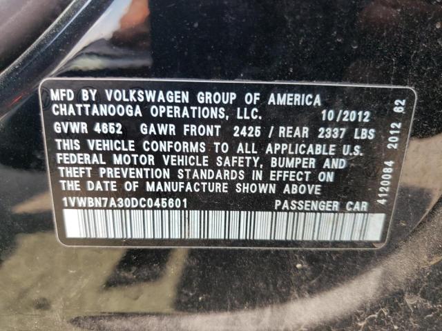 Photo 11 VIN: 1VWBN7A30DC045601 - VOLKSWAGEN PASSAT 