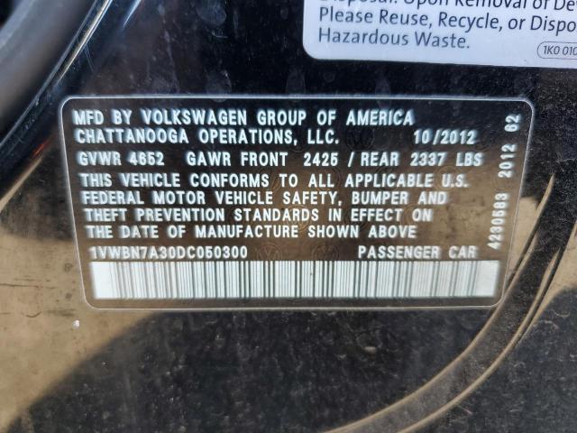 Photo 12 VIN: 1VWBN7A30DC050300 - VOLKSWAGEN PASSAT 